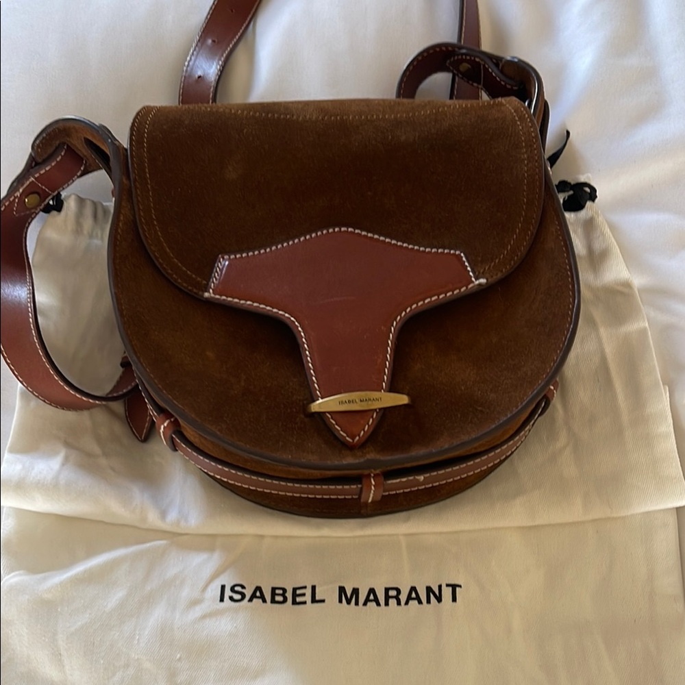 ISABEL MARANT SUEDE SADDLE BAG